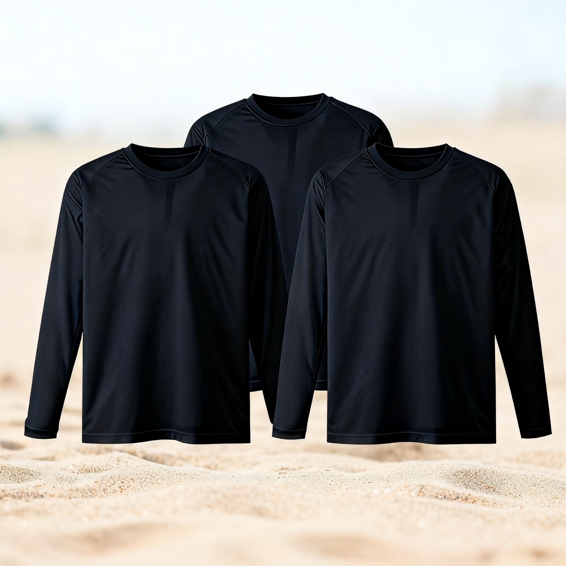 3장 세트 드라이 라운드 쿨티셔츠 남녀공용 기능성 긴팔티 냉감 긴팔 긴팔티 19,900원