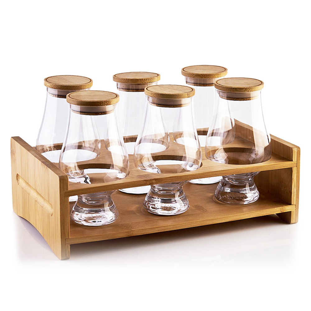 글렌캐런 글래스 190ml 6p + 6구 우드 트레이 + 우드캡 6p 세트 101,760원