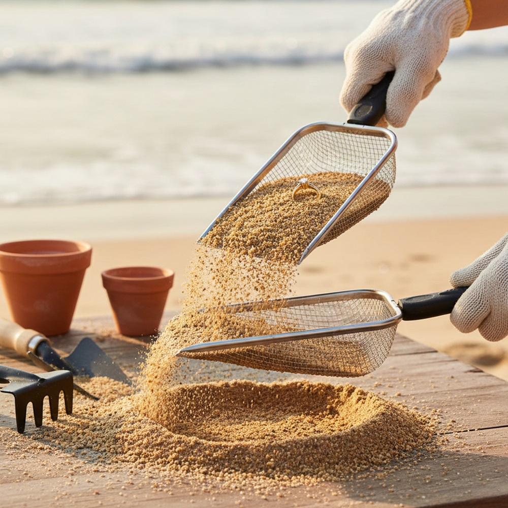 마샤투 메쉬 스텐 토양 원예용체 플라스틱 손잡이 9,890원