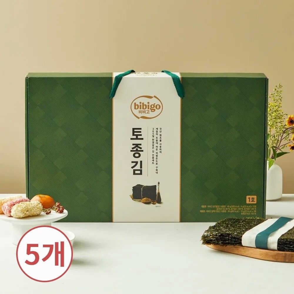 (매장정품) 비비고 CJ제일제당 명절 선물세트 토종김 1호 x5개 238402 111,500원
