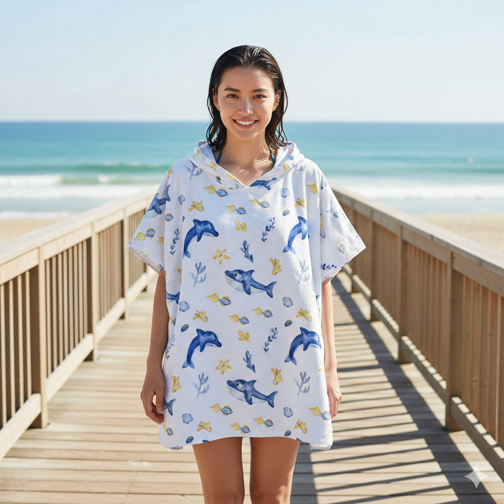 미코허그 판초 타월 비치타올 성인용 후드타월 19,680원