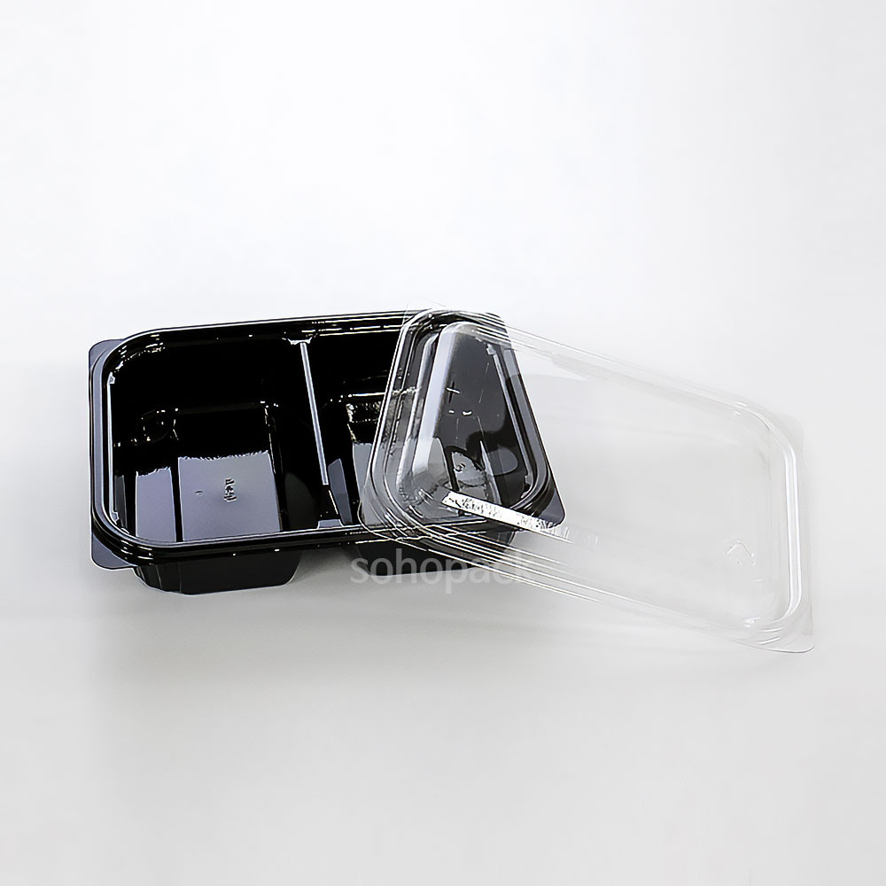 소호팩 샐러드용기 반찬용기 IP-212-2 2칸 블랙 118,900원