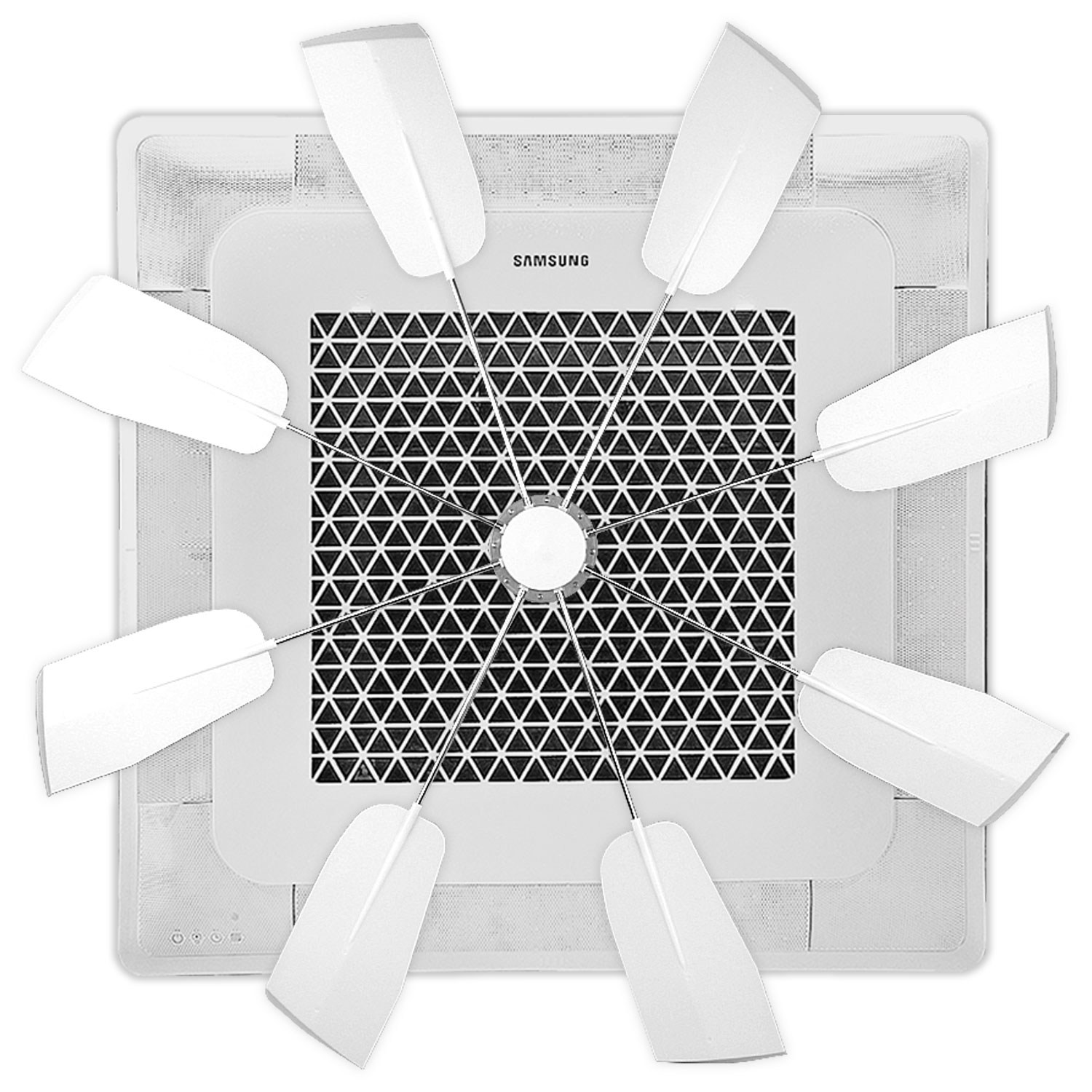 천장형 에어컨 바람개비 바람막이 시스템에어컨 윈드바이저 실링팬 난방기 공기순환팬, 시스템에어컨 순환팬, 1개 26,900원