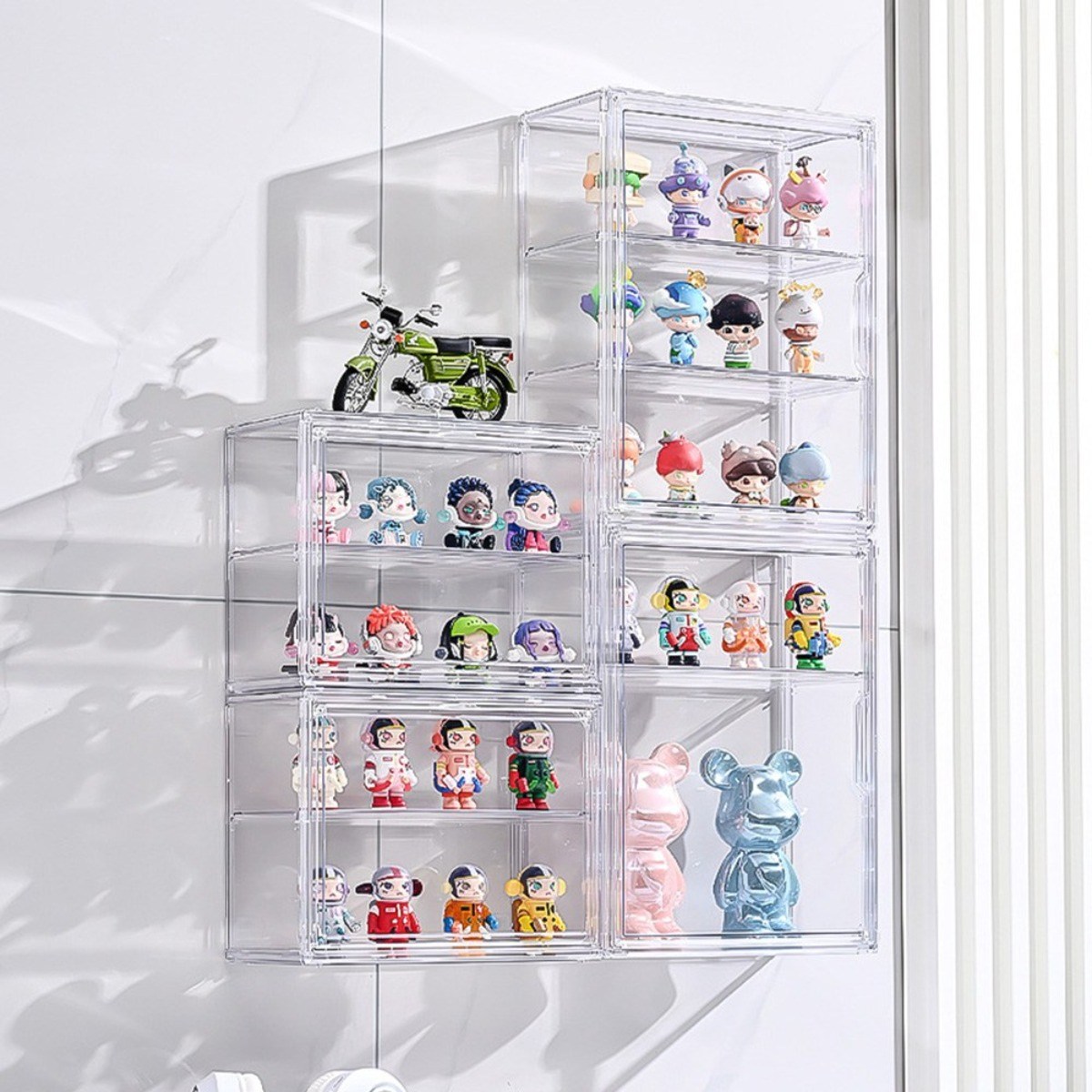 HK.sell 로이 피규어 케이스 벽걸이 투명 진열장, 투명화이트, 1개 17,000원