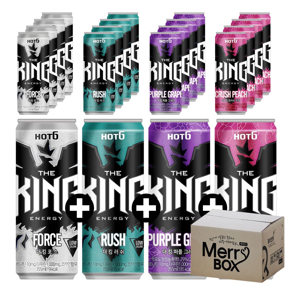 355ml x 24캔 혼합선택 롯데칠성 핫식스 더킹 제로 포스 러쉬 33,300원