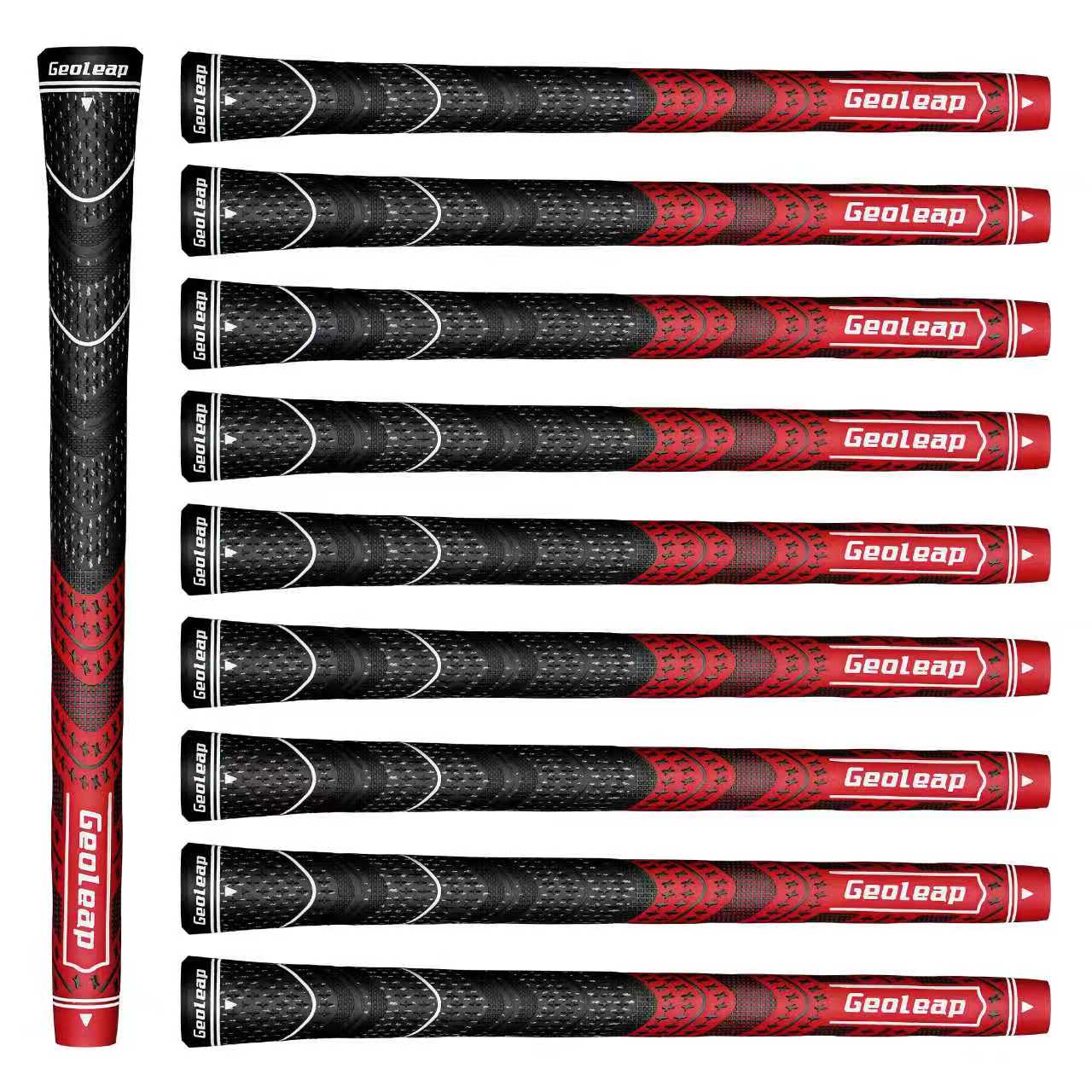 Geoleap골프 그립 - 부드러운 골프 클럽 그립의 세트는, 테이퍼 디자인을 줄이고 올웨더 퍼포먼스., 빨간색, 10개 35,000원