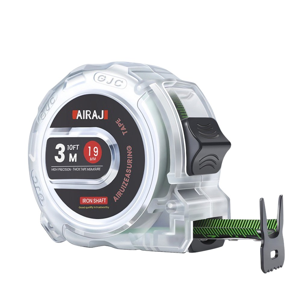 AIRAJ 자동 잠금 줄자 7.5m*25mm, 5m*25mm,3m*19mm, 내마모성-넓고 두꺼운 설계, 잠금 메커니즘, 공영.0 오차는 다양한 시나리오 측정에 적용됩니다., 1개, 3m*19mm.1617 4,500원