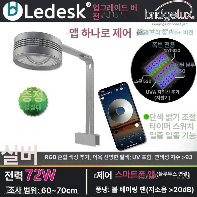 프렛픽  식물등 성장등  풀 식물 성장 램프 스팟조명 수초용조명 147,800원