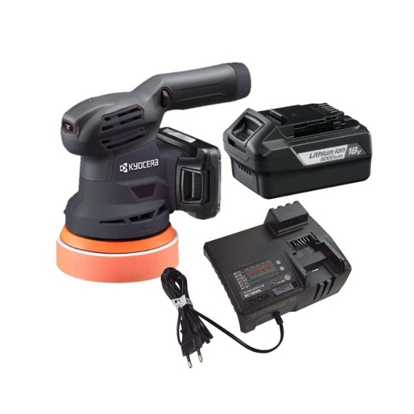 교세라 료비 18V 충전 듀얼액션폴리셔 랜덤 오비탈 샌더 DRSE1800 무선 광택기 + 충전기 + 배터리 풀세트 396,000원