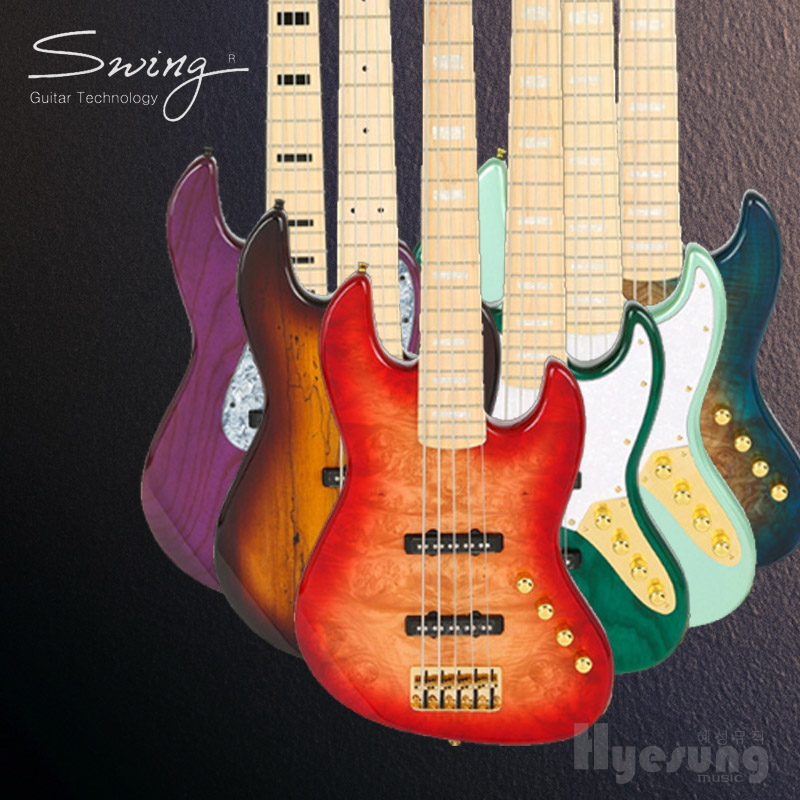스윙 일렉 재즈 베이스기타 JAZZ-5V 입문용 연습용 풀구성품 638,000원