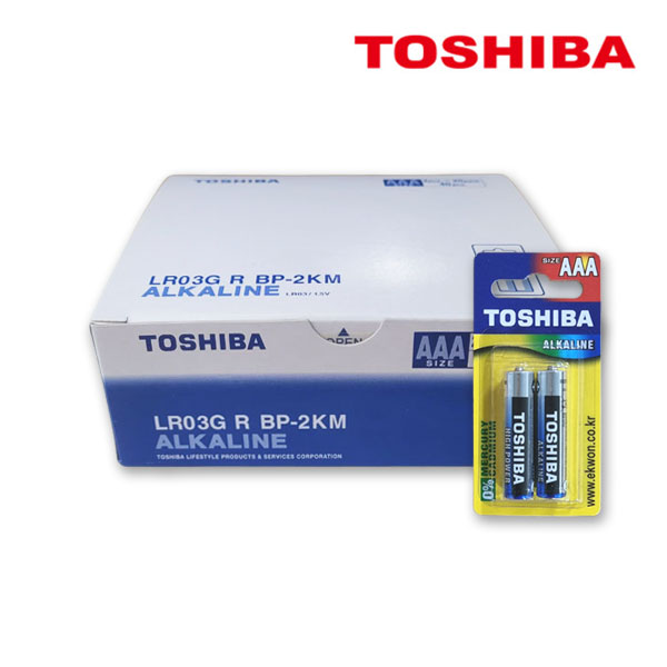 도시바 AAA 알카라인 건전지 카드형 / 20개입(40알) 16,500원