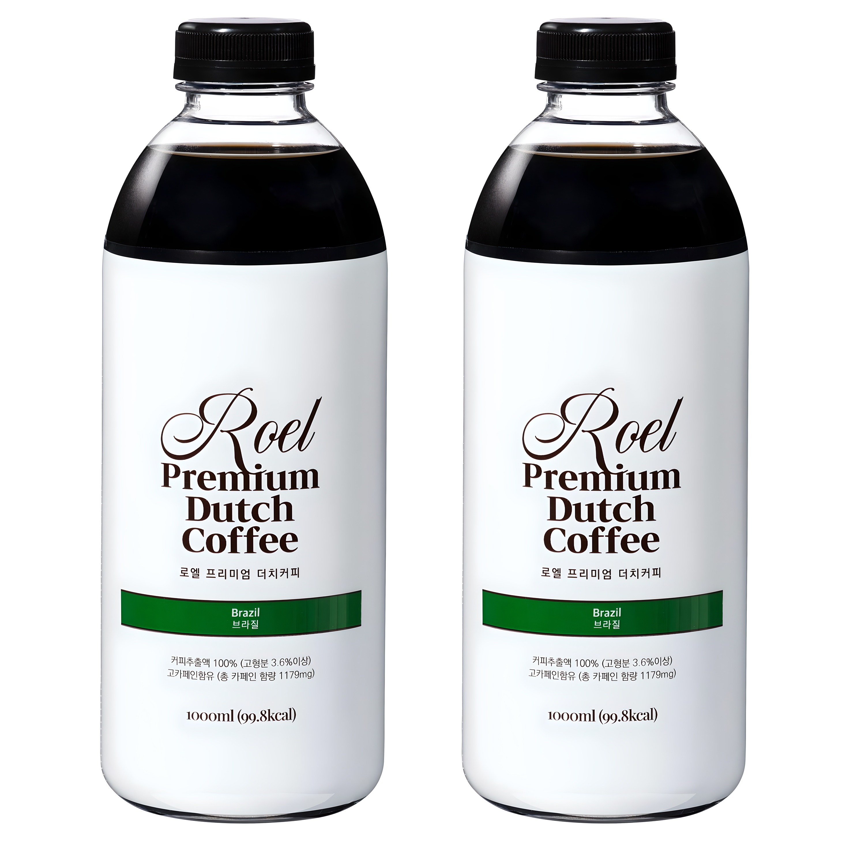 로엘 더치커피 콜드브루 원액 브라질, 1L, 1개입, 2개 24,800원