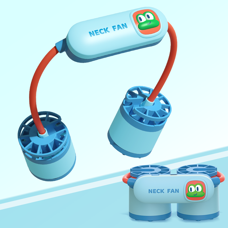 애니버디즈 어린이 넥밴드선풍기 휴대용 넥풍기, 블루, 선풍기 16,250원