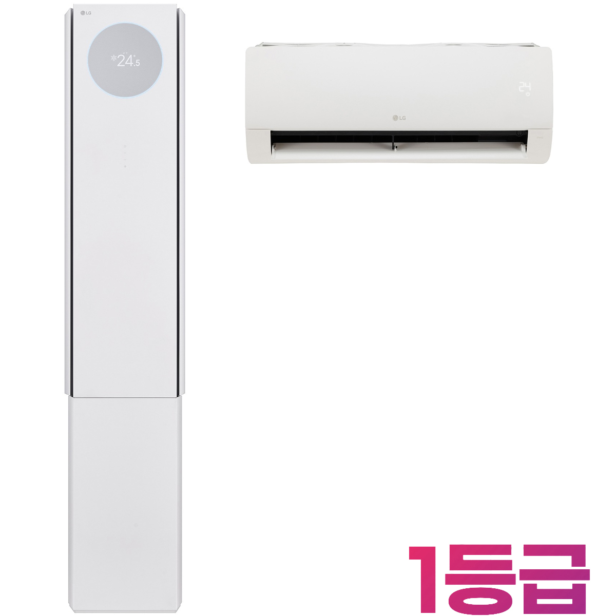 18+6평형 1등급/ FQ18FV6EE2/ LG 휘센 오브제컬렉션 뷰I 프로 에어컨 2in1 (6시리즈)/ 에센스화이트/ 스탠드+벽걸이+실외기/ 멀티형 에어컨 2025년 출시/ 3,250,000원