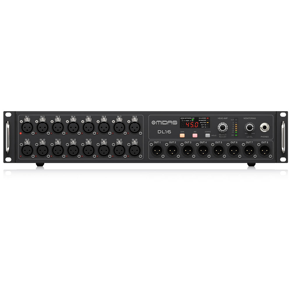 마이다스 DL16 디지털 스테이지 박스 16입력 8출력 마이크 프리앰프 I/O 스네이크 무대 스튜디오 공연용 행사용 MIDAS DL-16 디지털 믹서 1,390,000원