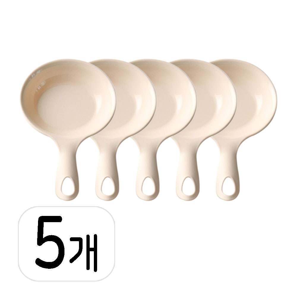 레몬글라스 국내생산 슬림 손잡이 앞접시 세트, 크림, 5개, 타원형 10,900원