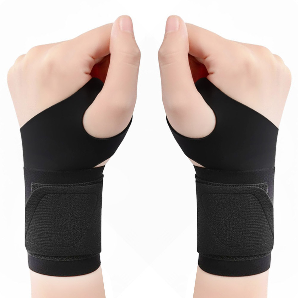 피스탑 심리스 소프트 손목 보호대 양손착용 세트, 1세트, 블랙 7,500원