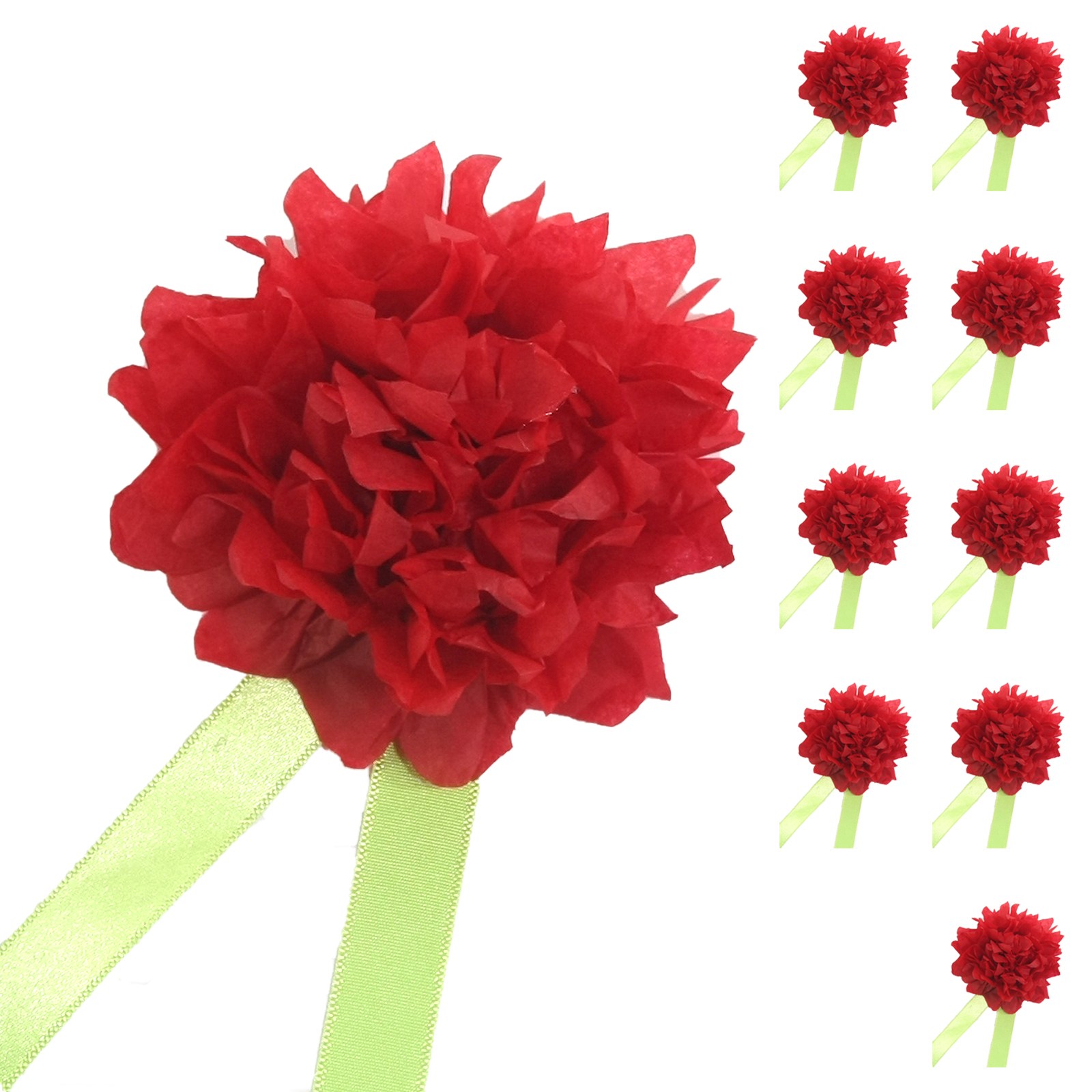 카네이션만들기 어버이날 스승의날 만들기세트, 빨강-소(10P) 10,900원