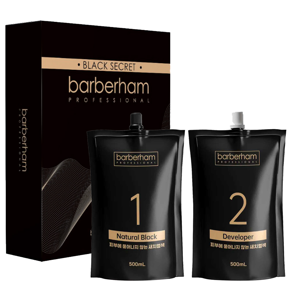 바버함 새치 염색약 저자극 피부에 안묻는 셀프 흰머리 커버 500g 77,440원