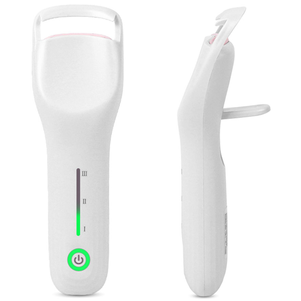 MOKIN 롱라스팅 미니 휴대용 속눈썹 고데기 전기 히팅 뷰러 3단계 온도 감온변색 Type-C 충전식, 화이트 22,800원