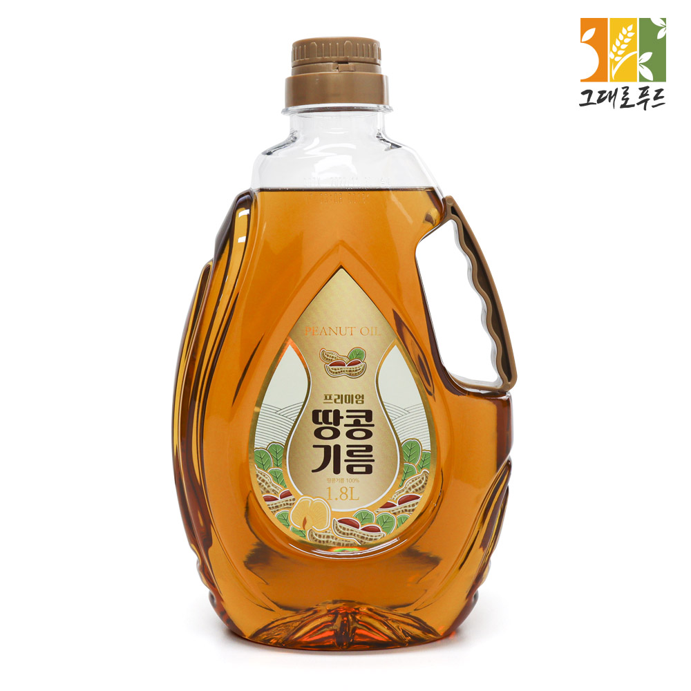 그대로푸드 프리미엄 땅콩기름 1.8L 땅콩유 피넛 오일, 1.8L, 1개 18,980원