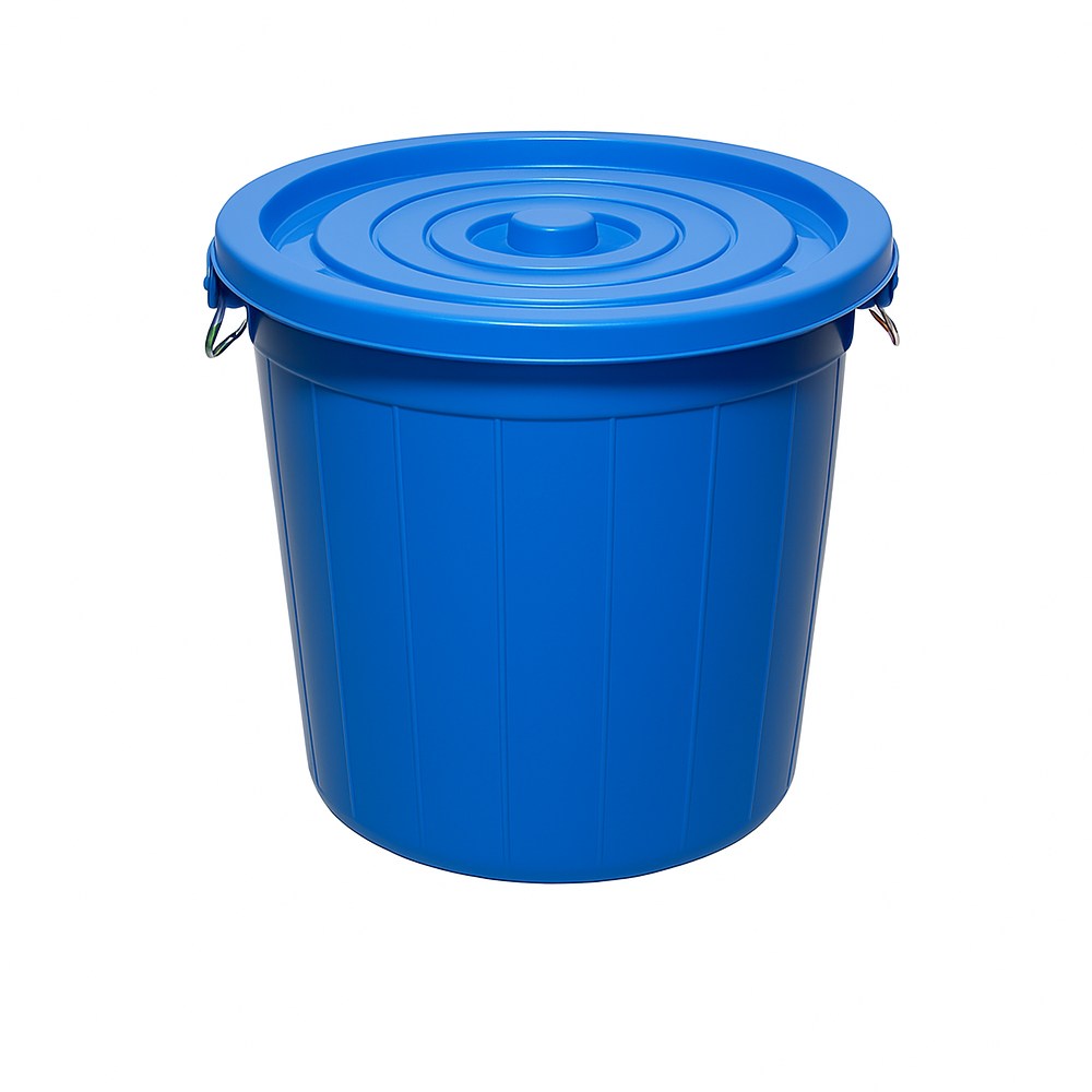 [라이프초이스] 파란색 대형 8종 원형통 플라스틱 음식물 다용도 쓰레기통 업소용 수거통 잔반통 9,500원