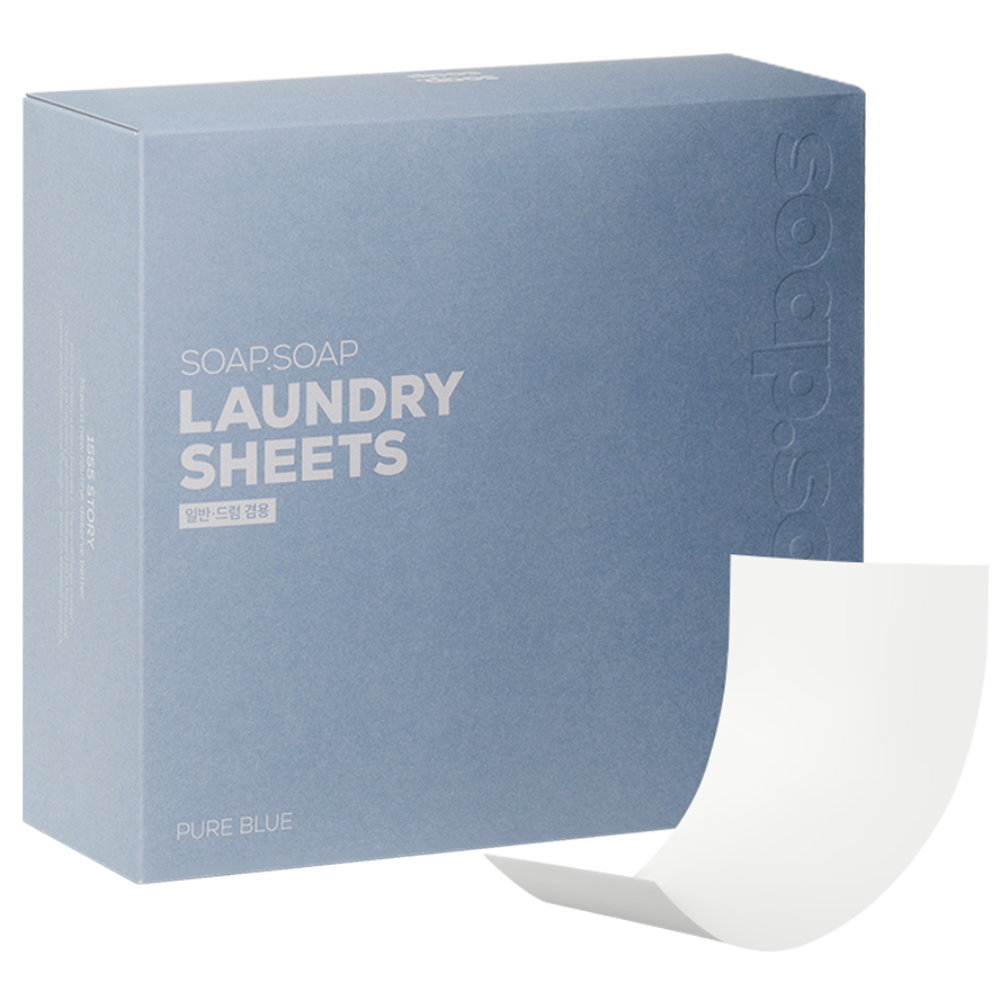 1555 소프소프 세탁 시트세제 퓨어 블루향, 60개입, 1개 18,900원