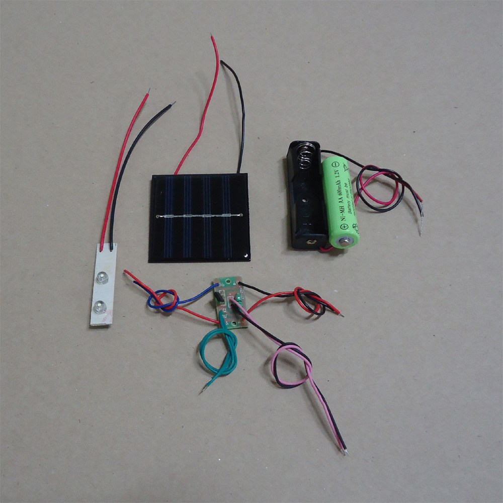 태양광 교재용 LED 2 개 점등 태양광 자동전등 키트 2LED-DIY 9,800원