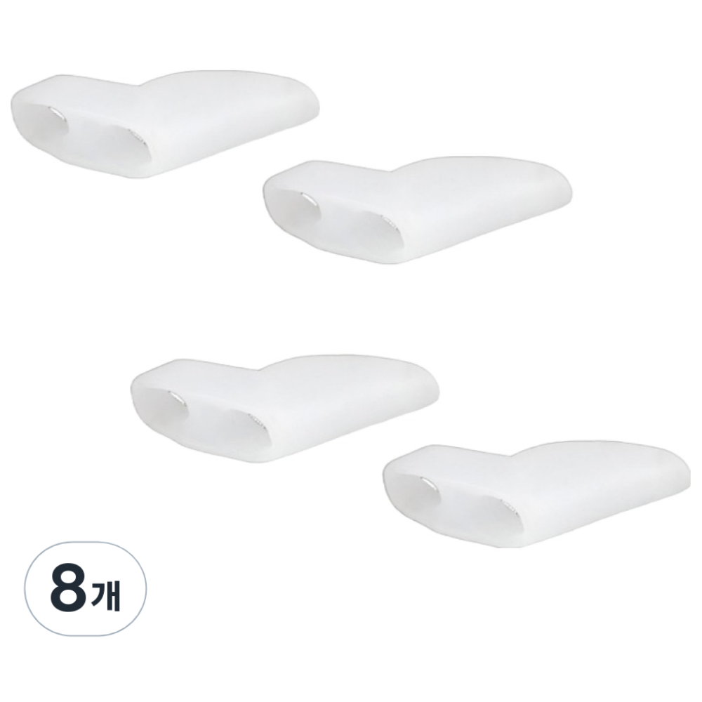 포근상점 실리콘 새끼발가락 보호 벌리기 발가락 끼우개 화이트, 8개 11,960원