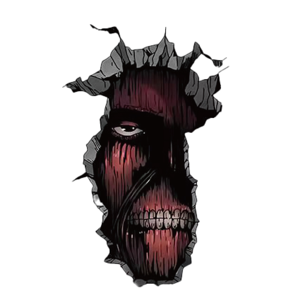 진격의거인 벽거인 데코 PVC 스티커 20cm 4,300원