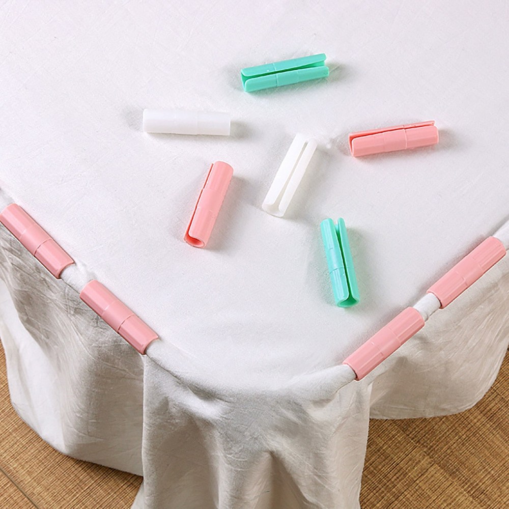 10p/20p 구성 파스텔 이불 패드 고정핀 집게 시트 매트 클립 밀림방지 밴드, 20개, 아이보리 5,900원