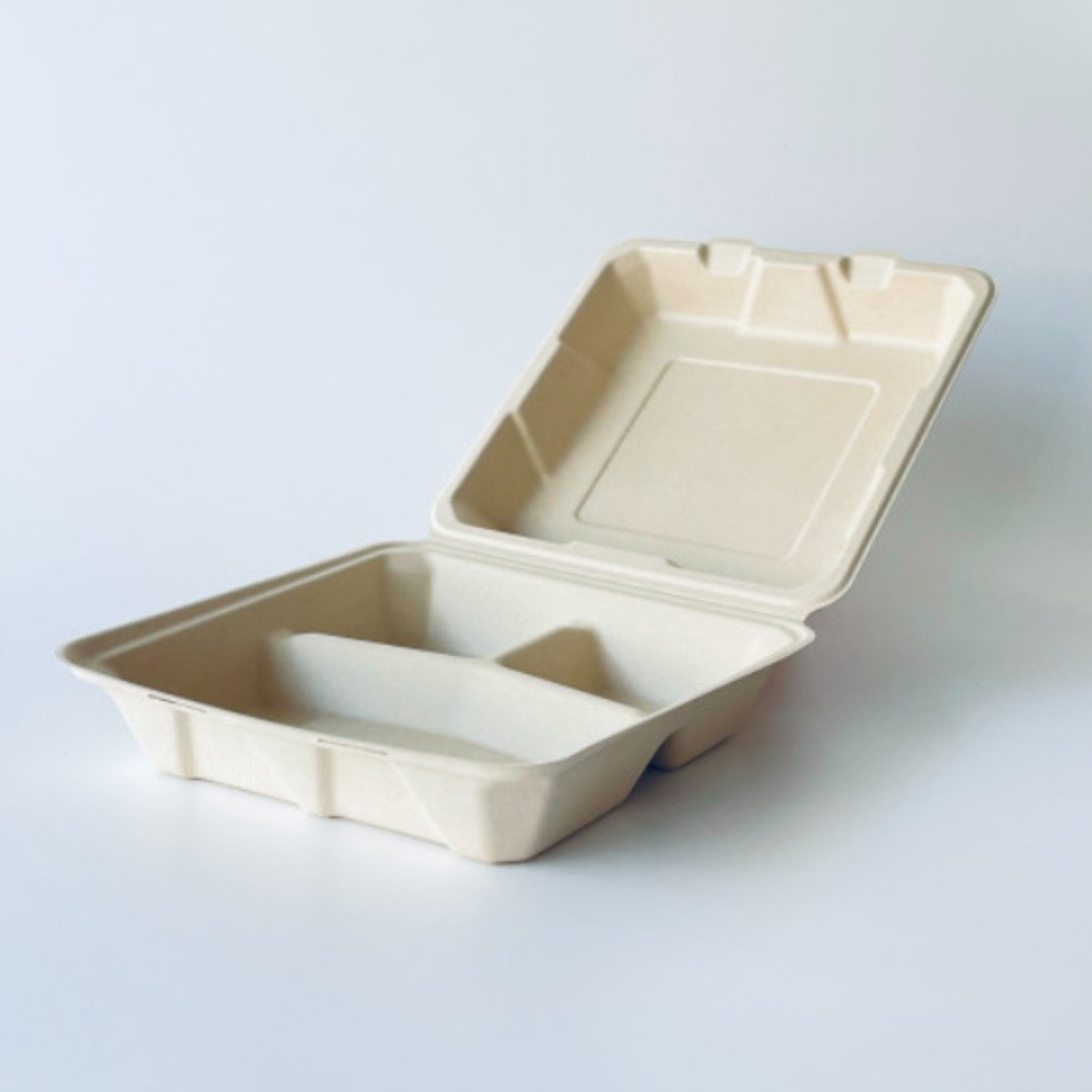 씨케이라이브 친환경 펄프 일체형 뚜껑 원칸 3칸 도시락용기, 1개, 50개 25,700원