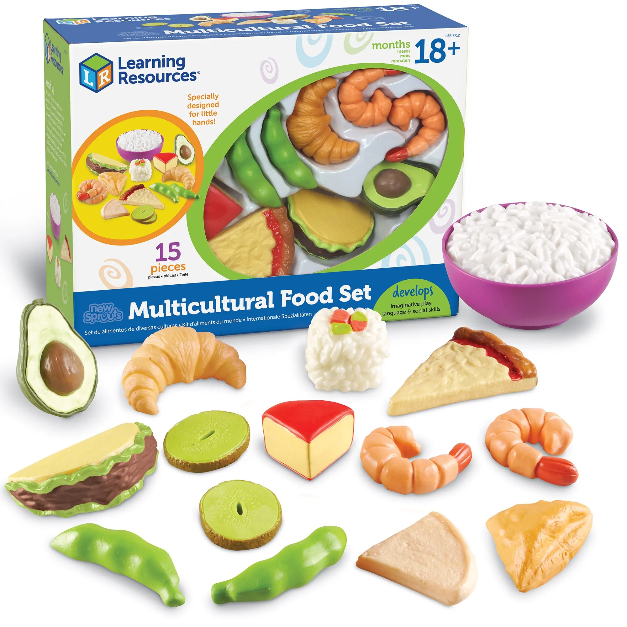 러닝리소스 LER 7712 다문화 음식 모형 New Sprouts - Multicultural Food Set, 1개 56,000원