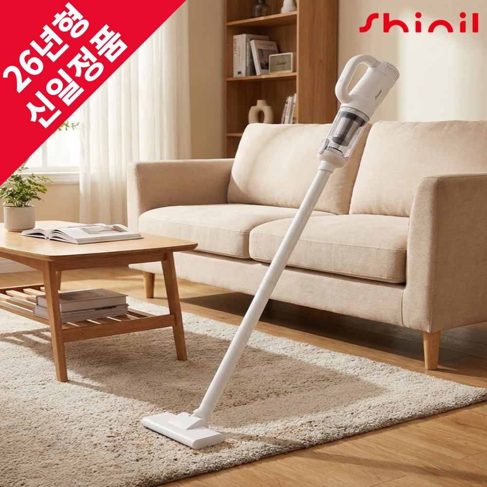 [26년형] 신일 무선 청소기 소형 핸디형 미니 원룸 차량용 가벼운, SVC-YZ960BW, 화이트 62,900원