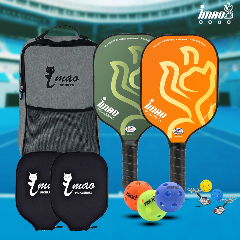 아이마오 USAPA 공식인증 피클볼 IMAO-X 세트 패들2+전용가방1+패들파우치2+공3개+키링2개 52,800원