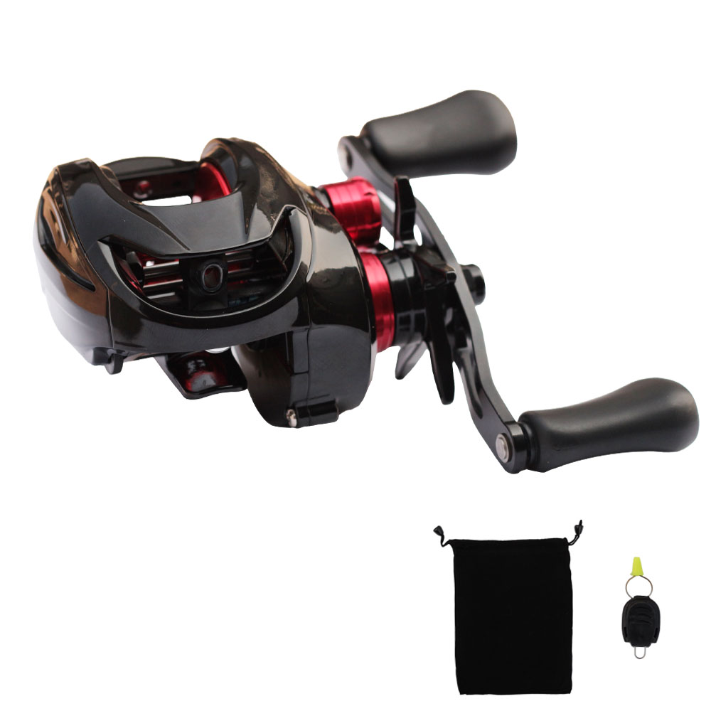 범용 베이트릴 배스 쭈꾸미 갑오징어 외수질 광어 다운샷 참돔 타이라바, 레드, 좌핸들 49,000원