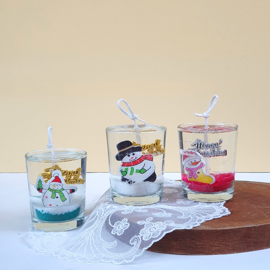 (3온즈 6개만들기) 우드팬던트-크리스마스 양초 젤캔들 키트 만들기(90ml/6), 복숭아 그린, 90ml 32,500원