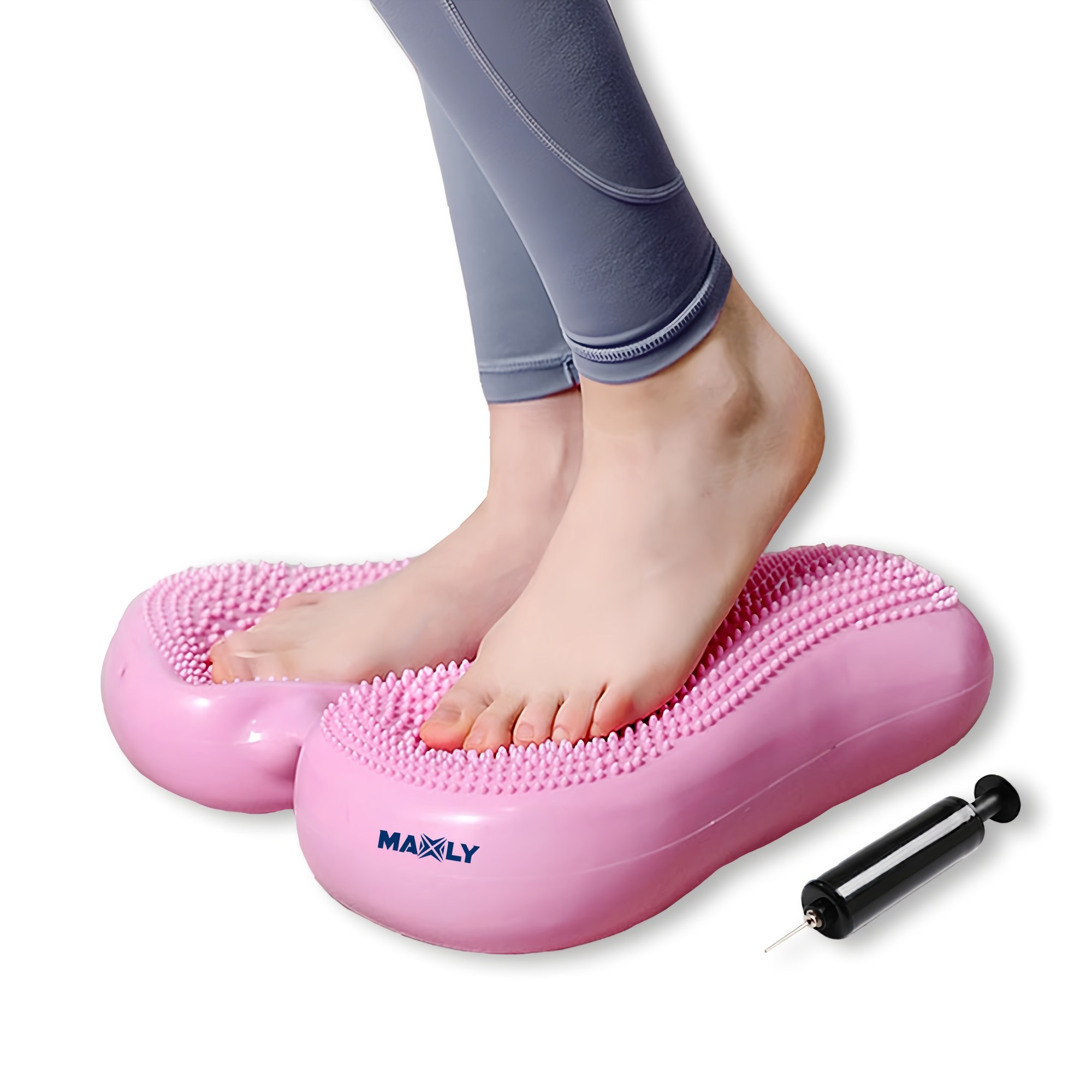 맥슬리 말랑이 스텝퍼 에어쿠션 계단오르기 다이어트 유산소 운동기구, 핑크 16,500원