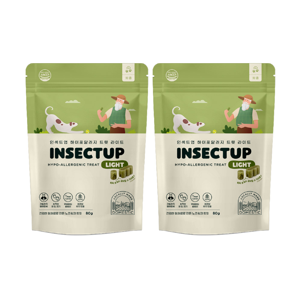 [1+1] 인섹트업 하이포알러지 트릿 라이트 80g, 2개 15,800원
