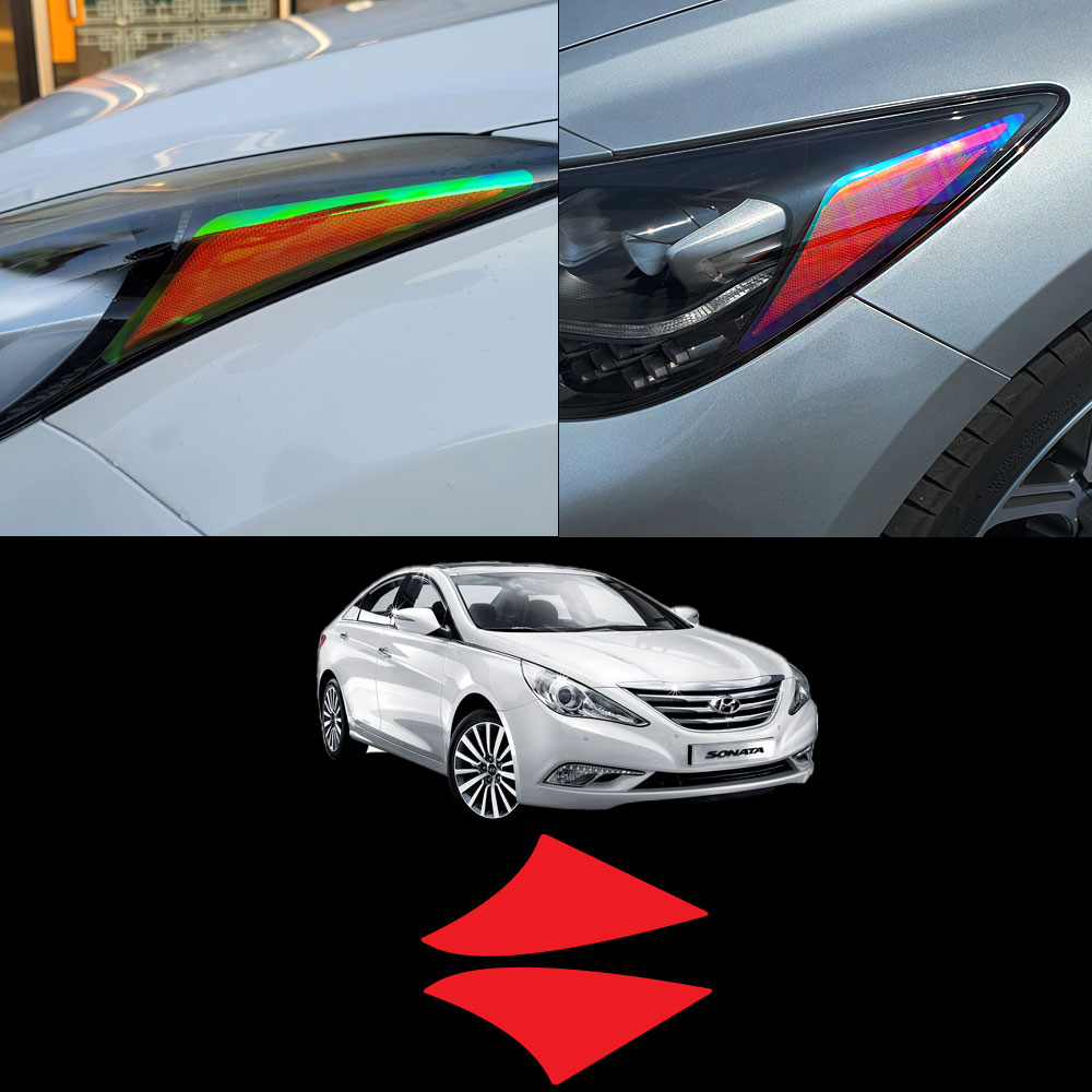 YF쏘나타 헤드라이트 리플렉터 스티커필름 차량한대분 11,000원