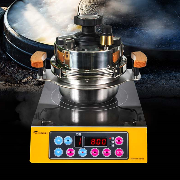 (더블Gift) 디지털아궁이 솥밥 인덕션 압력밥솥 IH 고급형 가정용 1-2인용 스테인레스 솥밥 국내생산 솥밥 349,000원