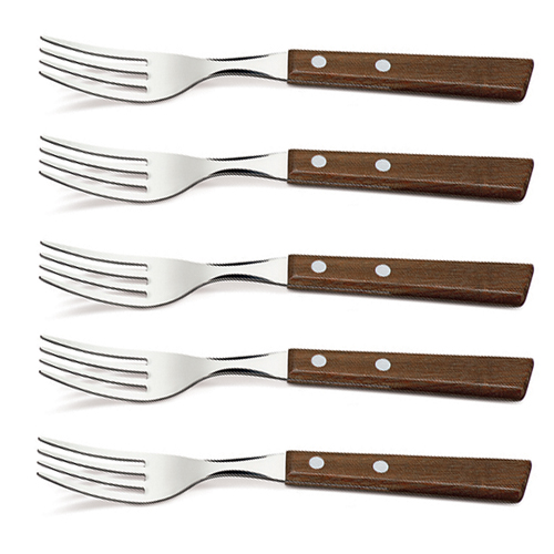 트라몬티나 내추럴우드핸들 디저트용 포크 5개 묶음-아마존의 천연원목핸들, 천연원목색상(혼합색상), 5개 12,400원