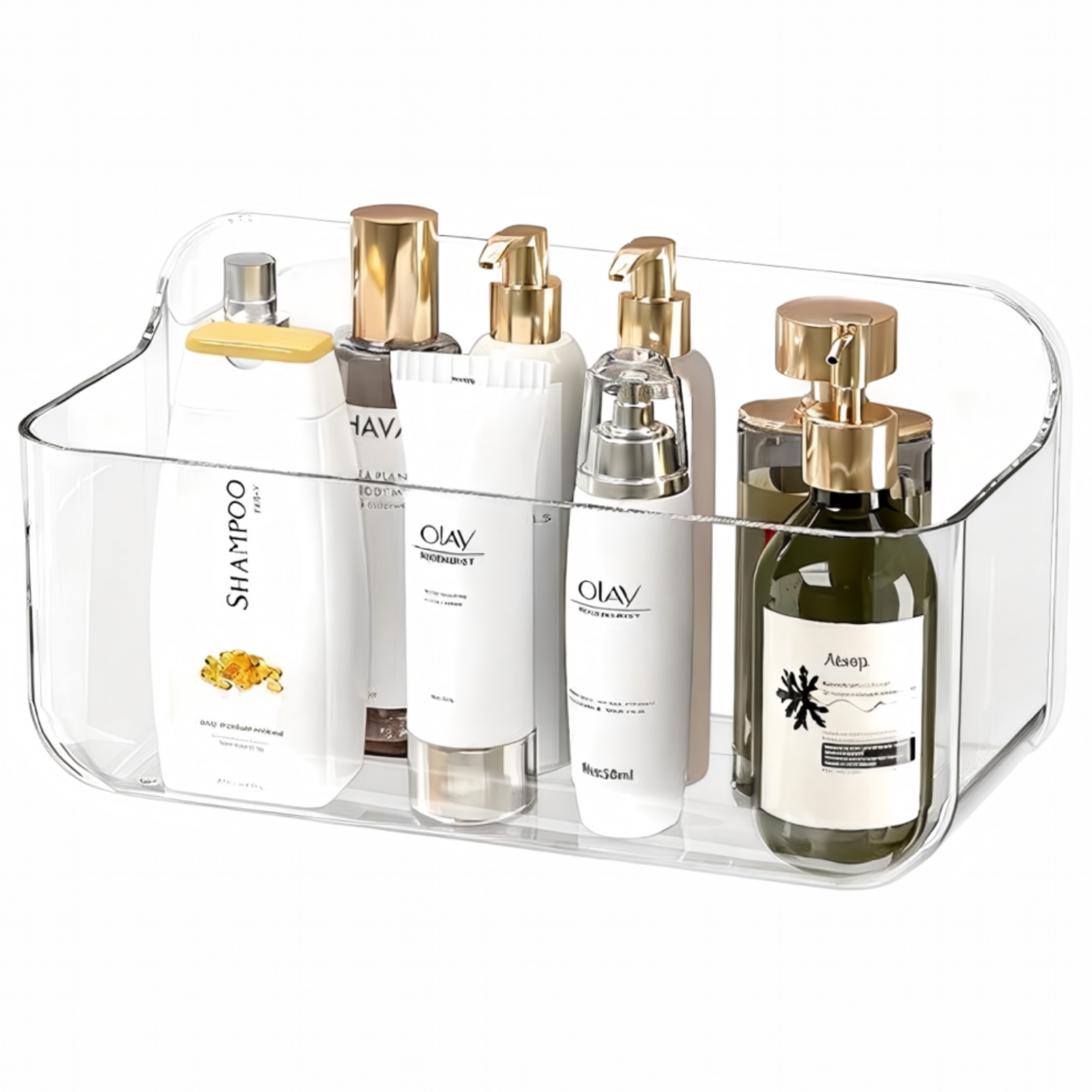 욕실 부착식 다기능 수납 정리 선반 수납 선반, 투명, 1개 7,500원