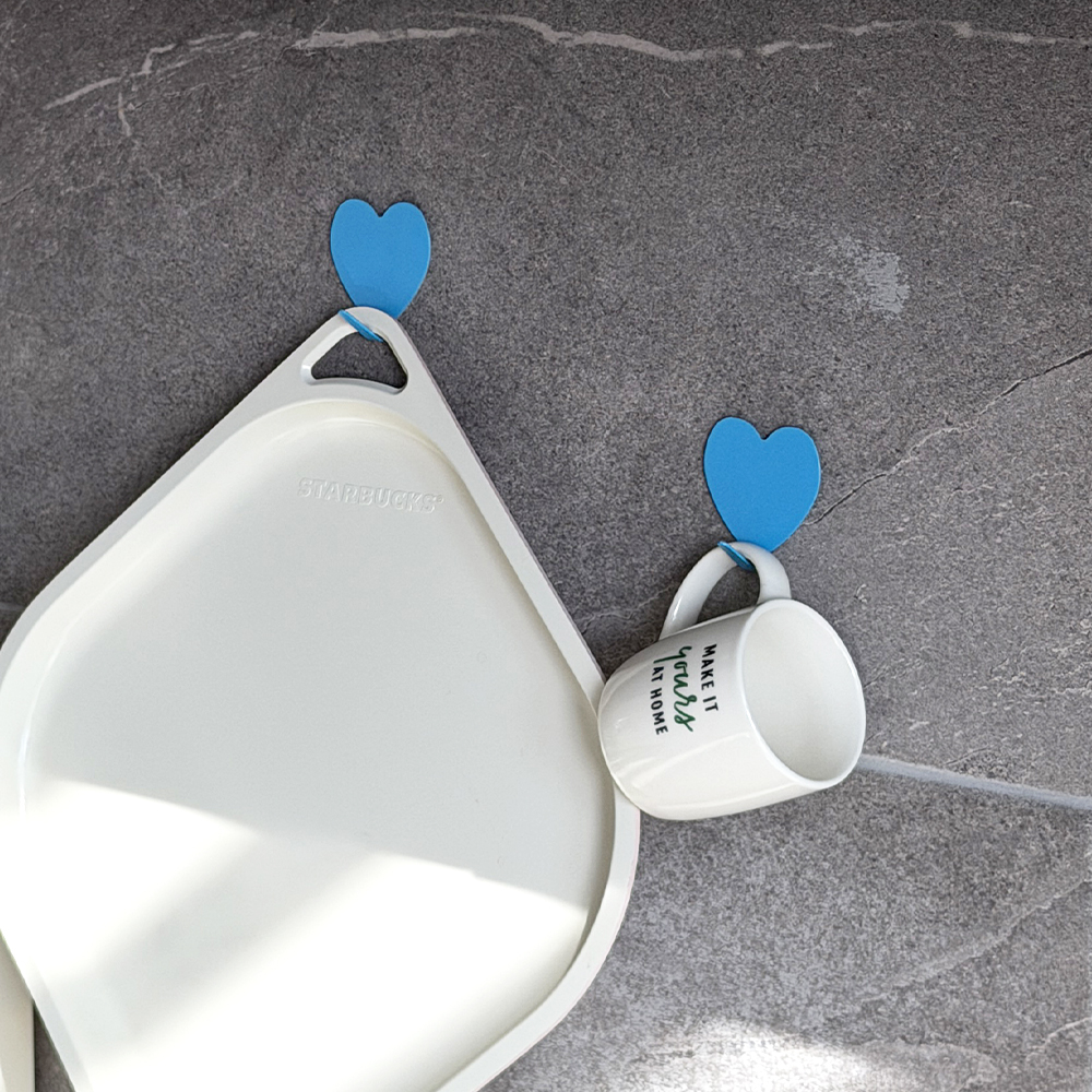 오브메종 하트 다용도 고리 무타공 초강력 접착식 벽걸이 후크 2,820원