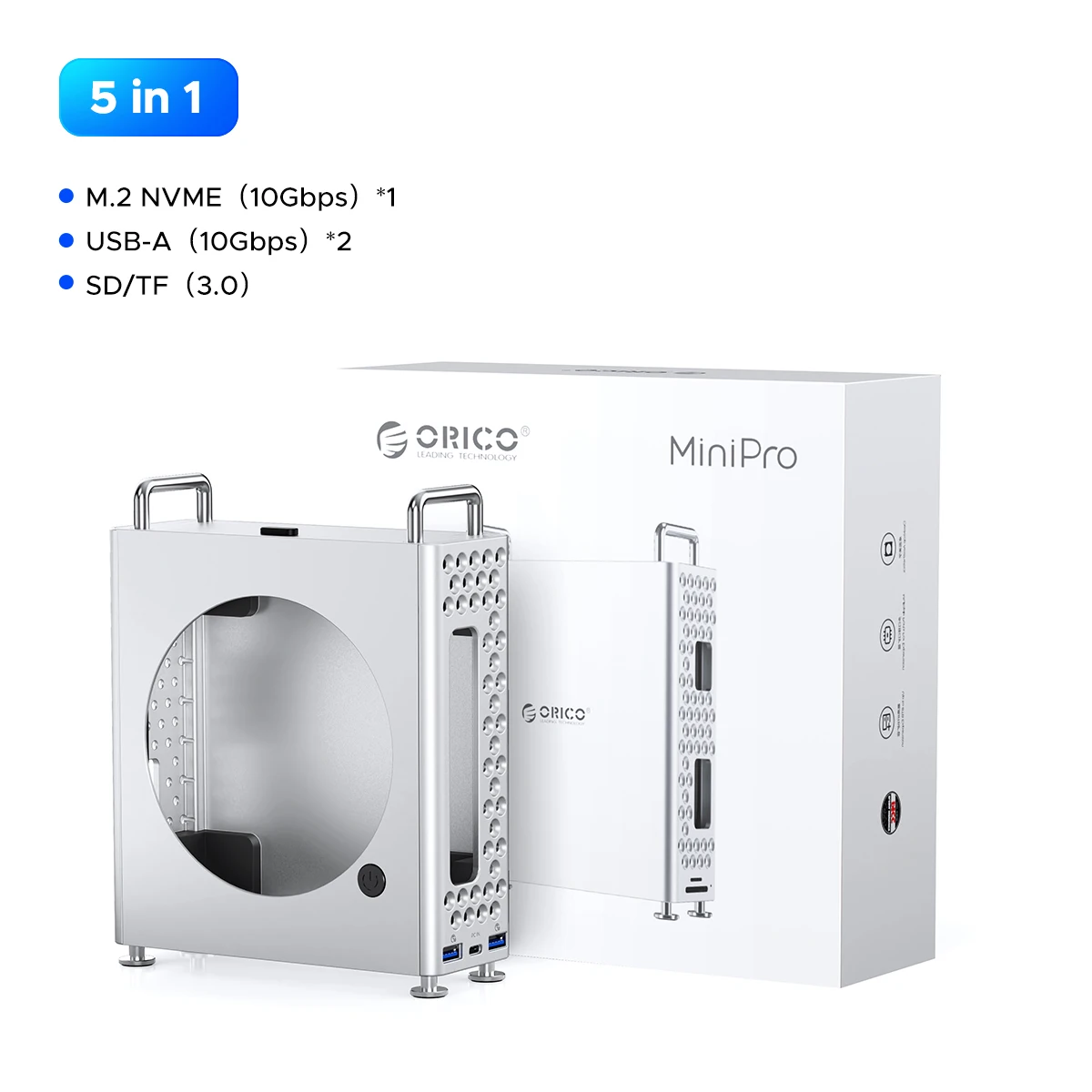 ORICO MiniPro USB 허브 Mac M4 M.2 SSD 인클로저 Apple 액세서리용 10Gbps 확장 도킹 스테이션 149,300원