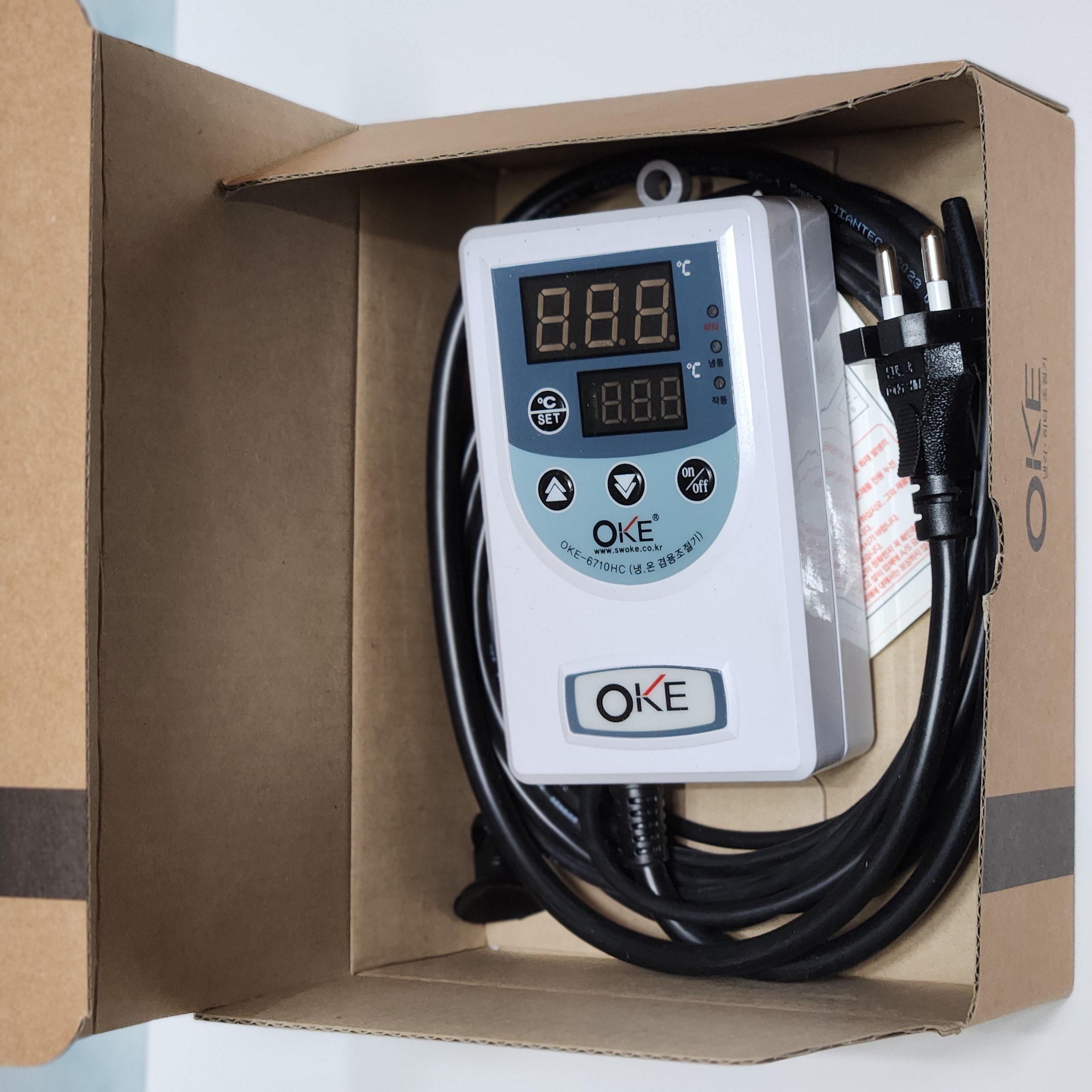 온도조절기 사계절 냉각 히터 모두가능 겸용 수족관 하우스 환풍 OKE-6710HC 세원오케이 품질보증 43,000원