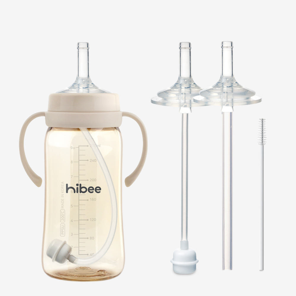 /하이비 혼합형 젖병빨대 2단계 2P 더블하트 모윰 호환 100%국내제조, 투명, 1세트, 270ml 14,000원