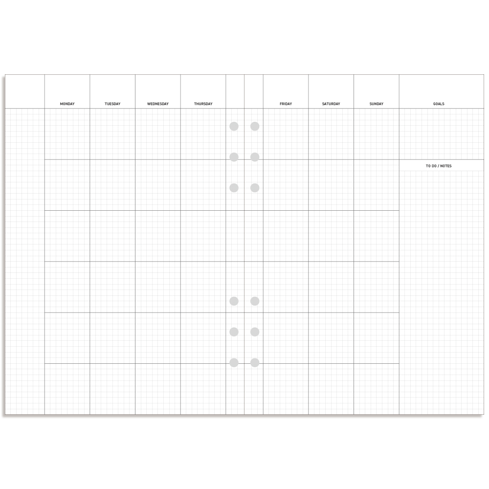 데이스테이션 6공 A5 25절 바인더 리필 먼슬리 플래너 3,000원