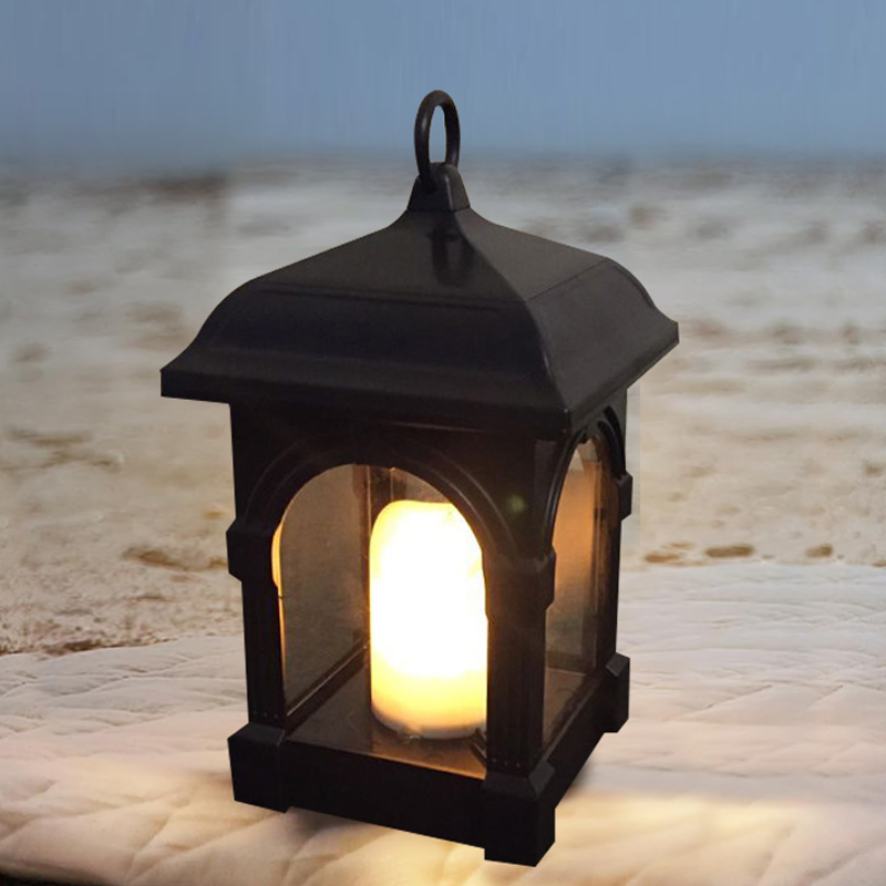 비상 초롱불 태양광 LED 정원등, 블랙 16,400원