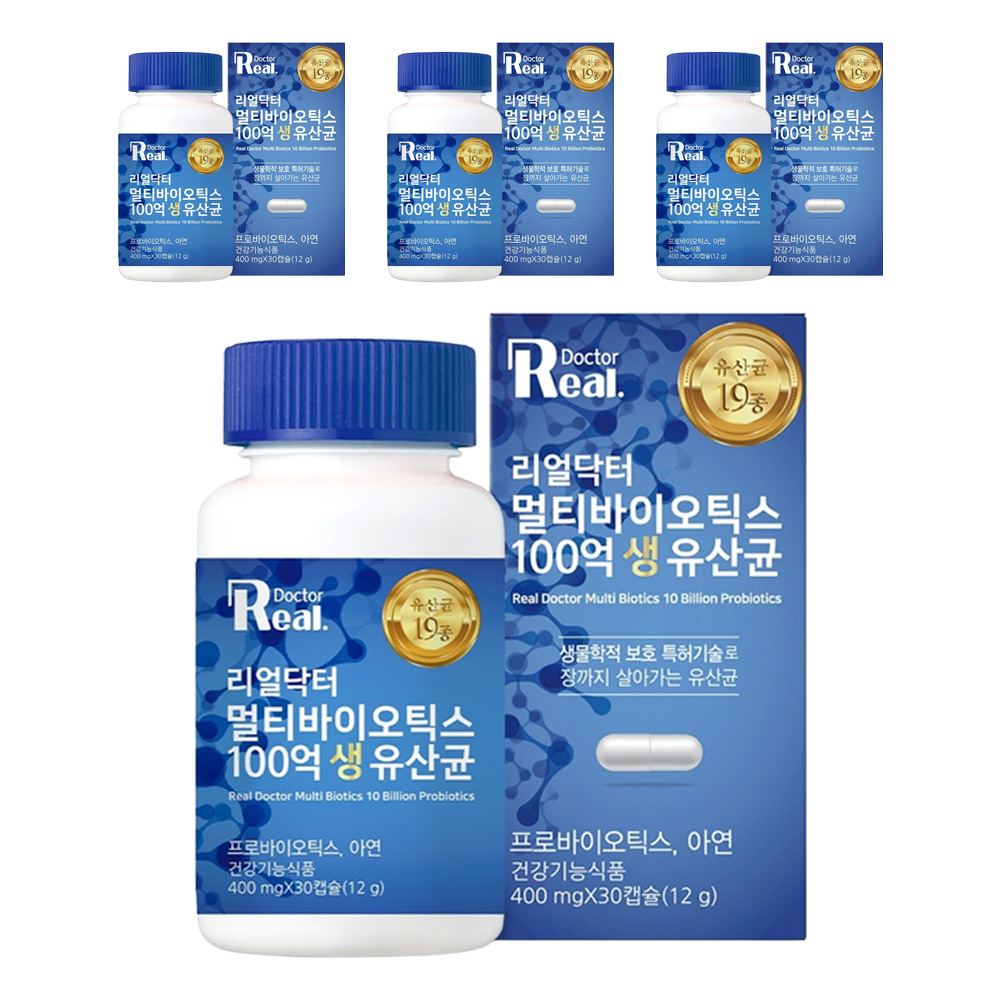 리얼닥터 멀티바이오틱스 100억 생유산균 12g, 30정, 4개 46,780원